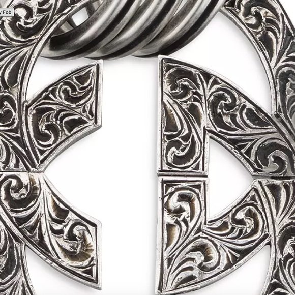 Gucci Engraved Interlocking GG Key Chain NEW IN BOX - Picture 7 of 11